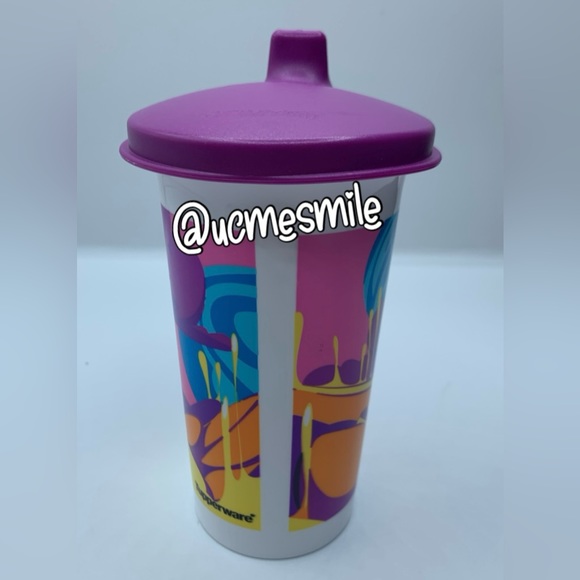 Tupperware Big Bell "Totli" Monster Tumbler Sippy Cup with Snack Cup - Picture 4 of 4